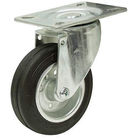 3-15/16 x 7/8 Rhombus Swivel Plate Caster | Plate Casters | Casters | Wheels | www.surpluscenter.com