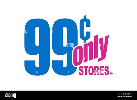 99 Cents Only Stores, Logo, White Background Stock Photo - Alamy