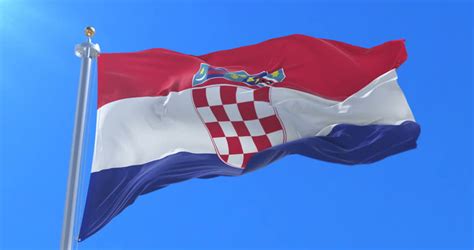 Stock video of croatia flag waving at wind with | 32822953 | Shutterstock