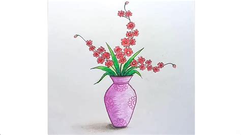 Flower Vase Images Drawing | Best Flower Site