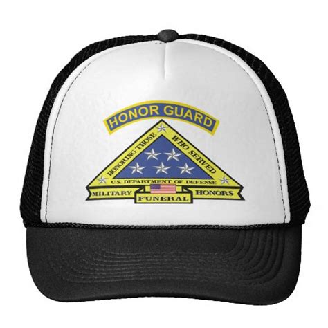 MILITARY FUNERAL HONOR GUARD TRUCKER HAT | Zazzle