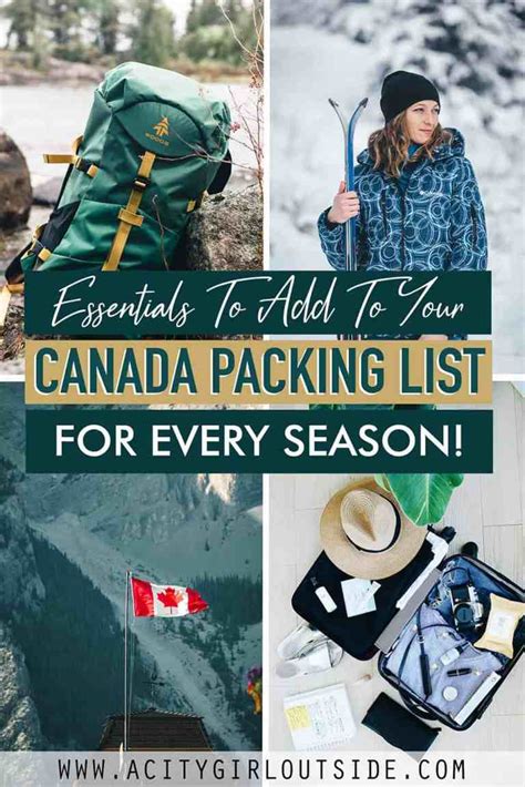 Packing List For Canada - What To Pack For Every Season