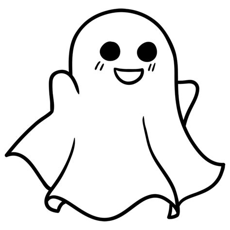 [Halloween drawings] How to draw a cute Ghost drawing