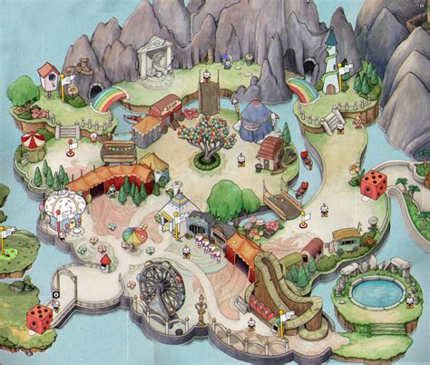 Cuphead's World 2 - Inkwell Isle (Screenshots Stitched Together ...