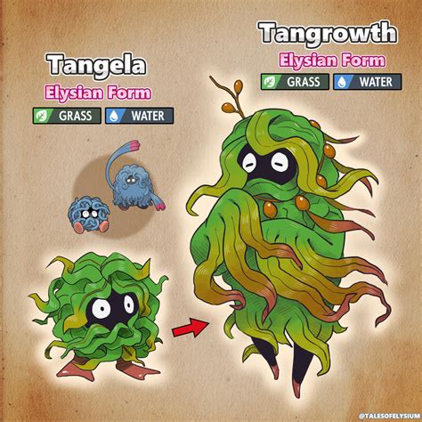 Elysian Tangela and Tangrowth by Haychel on DeviantArt