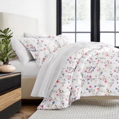 Casual Comfort Meadow Floral Midweight Down Alternative Comforter Set, Color: Pink - JCPenney