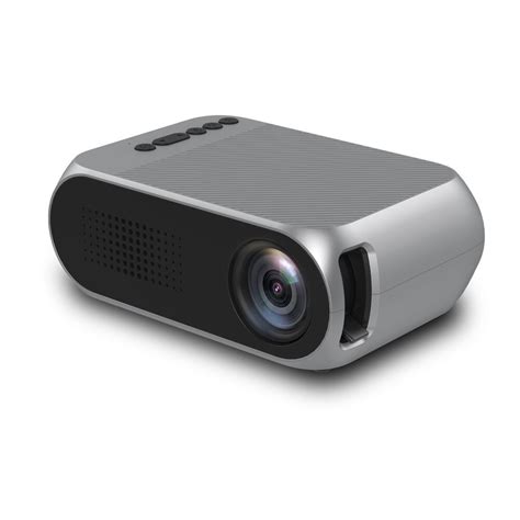 YG320 Portable LCD Projector HD 400 600 LM 1080P AV USB HDMI Video LED ...