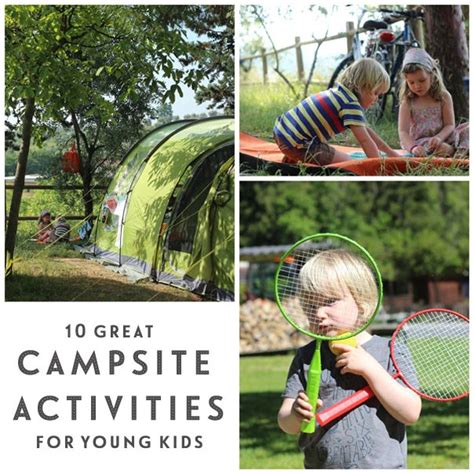 Campsite activities for young children - Growing Spaces | Camping with toddlers, Camping fun ...