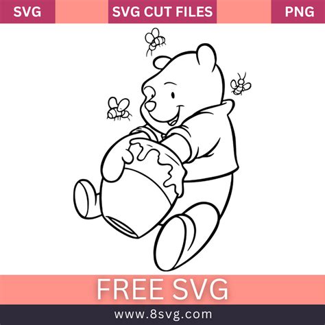 Winnie The Pooh Honey Pot SVG Free cut file Download – RNOSA LTD | 8SVG