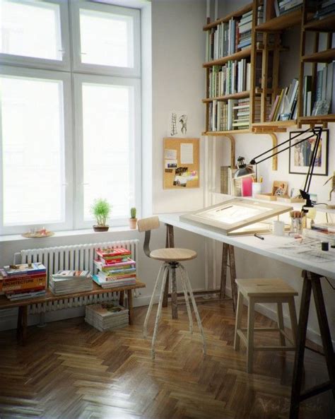 Beautiful Home Offices & Workspaces | Art studio space, Studio interior ...