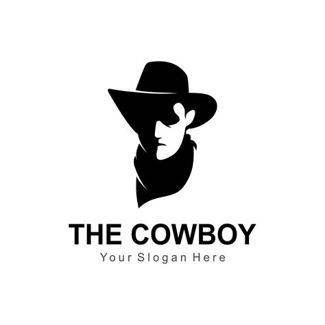 cowboy logo vector 10030495 Vector Art at Vecteezy