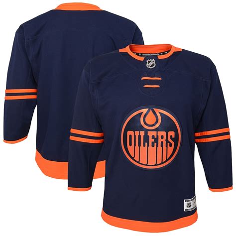 Youth Edmonton Oilers Navy Alternate Premier - Jersey