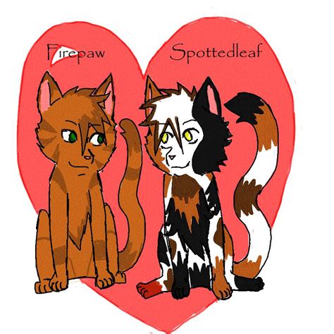 Firepaw and Spottedleaf by SophSouffle on DeviantArt