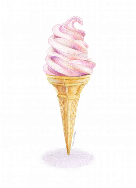 kendyllhillegas: “ Pink Soft Serve, by Kendyll Hillegas ” Ice Cream Art ...