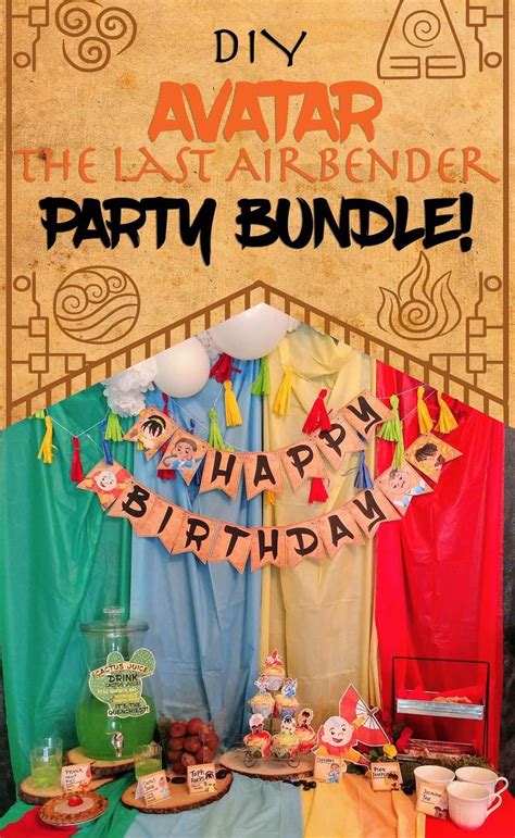 Avatar the last Airbender Printable Party | Etsy in 2021 | The last airbender, Kids birthday ...