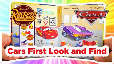 Cars Read Along Story book l Cars First Look and Find l Read Aloud Story Books for Toddlers ...