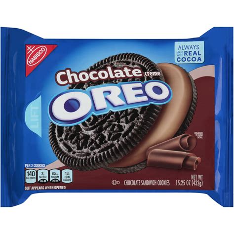 OREO Chocolate Creme Chocolate Sandwich Cookies, 15.25 oz - Walmart.com - Walmart.com