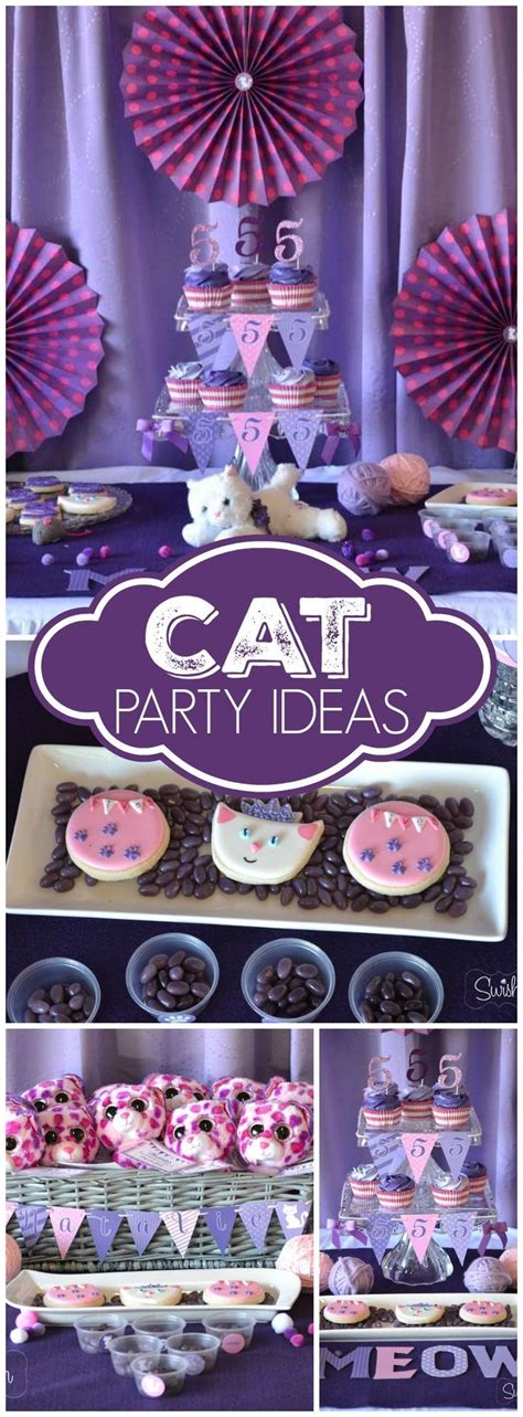 Cat Birthday Party Theme - Cat Themed Birthday Invitations | DREVIO ...