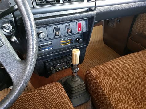 A custom Volvo 240 gear shift. Lovely interior on this classic Volvo ...