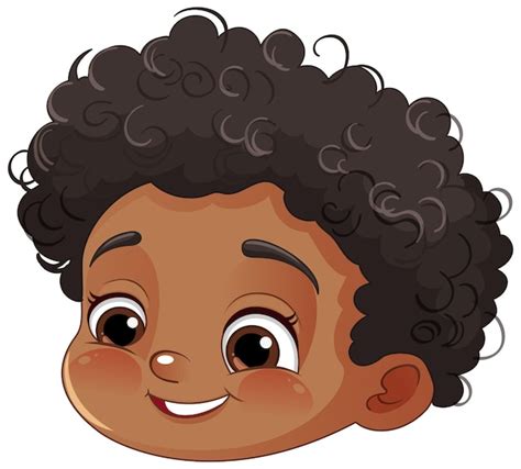 Free Vector | African American Kid Cartoon Character