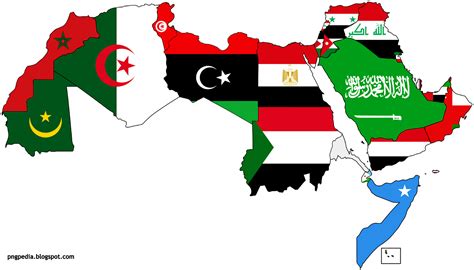 Arab World Flag Map