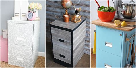 9 Filing Cabinet Makeovers - New Uses for Filing Cabinets