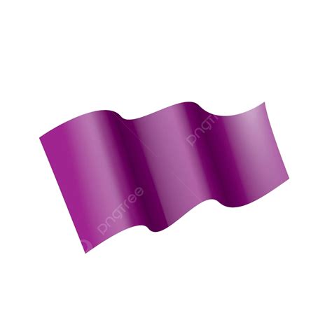 White Background With A Purple Flag Waving Tape Vector Announcement Vector, Tape, Vector ...