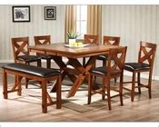Winners Only Dining Table Edgewater in Walnut Finish WO-DEW14090