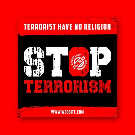 Premium Vector | Anti terrorism day banner