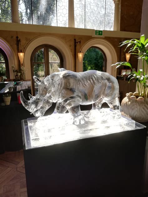 Rhino ice carving » Ice Sculptures Gallery » TheIceBox