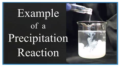 Precipitation Reaction Examples Chemistry