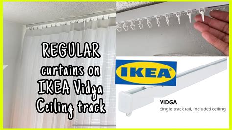 IKEA VIDGA MODERN CURTAIN TRACK SYSTEM, 53% OFF