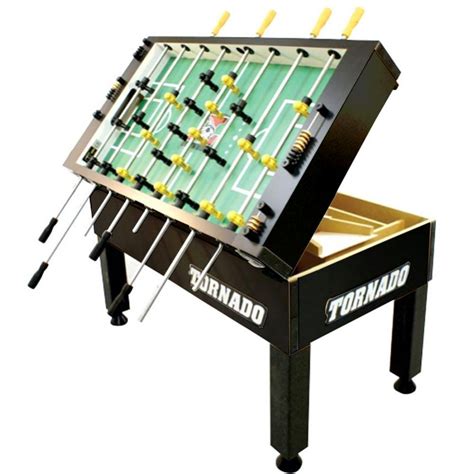 Tornado T-3000 Foosball Table in Solid Black | Tournament 3000 Foosball ...