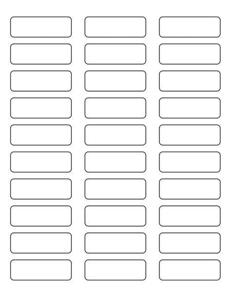 2 1/4 x 3/4 Rectangle White Label Sheet – labelsbythesheet.com