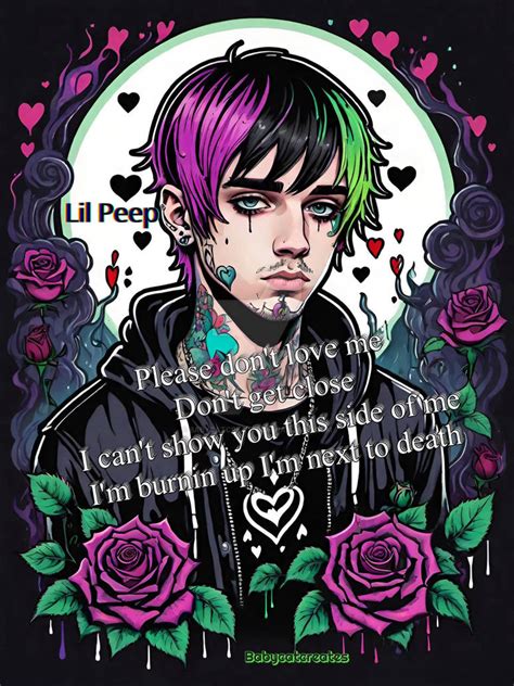 Lil Peep fan art by Babycatcreates on DeviantArt