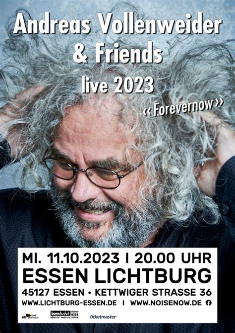 «Forevernow» Live Concerts in Essen (Germany), Lichtburg - Andreas Vollenweider & Friends