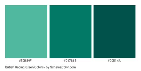 British Racing Green Color Scheme » Green » SchemeColor.com