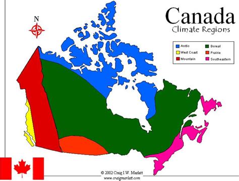 Canada climate regions Diagram | Quizlet