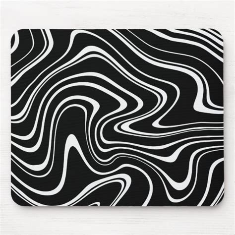 Black and White Abstract Pattern Mouse Pad | Zazzle.com