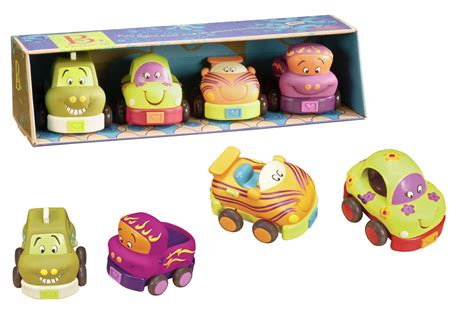 B. Toys Wheeee-ls: Pull them back and let them goooooooooooooooo! A set of 4 chunky vehicles ...