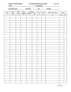 India G.A. 31 - Fill and Sign Printable Template Online