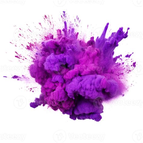 Purple holi paint color powder Illustration 25403323 PNG