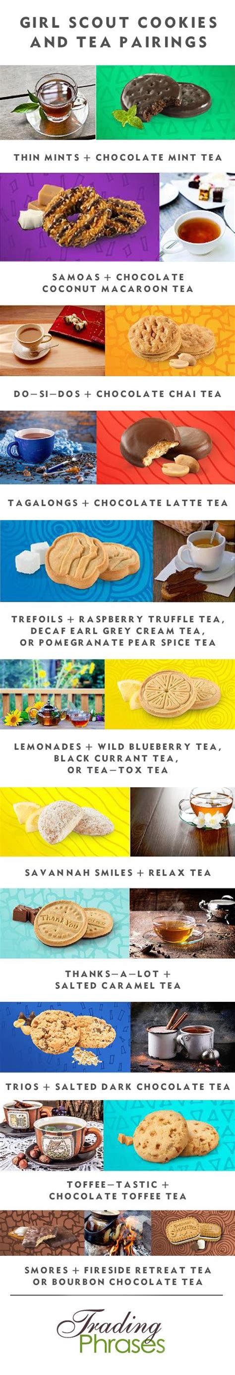 Tea and Girl Scout Cookie Pairings - Trading Phrases