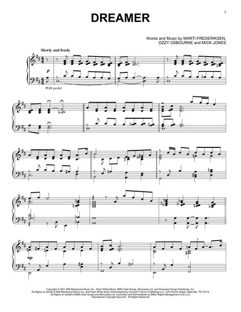 Dreamer | Sheet Music Direct