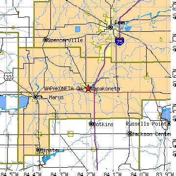 Wapakoneta, Ohio (OH) ~ population data, races, housing & economy