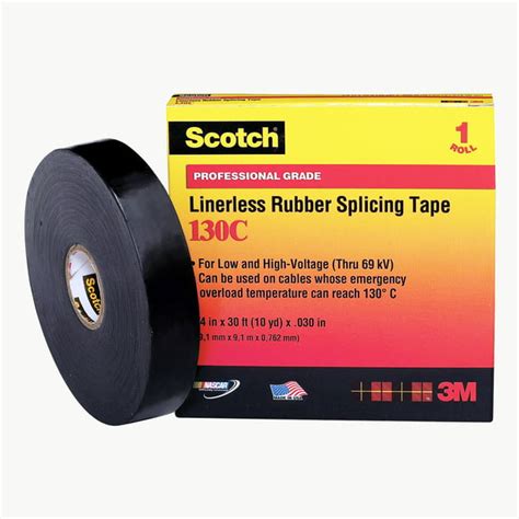 3M Scotch 130C Linerless Rubber Splicing Tape: 2 in x 15 ft. (Black) - Walmart.com - Walmart.com