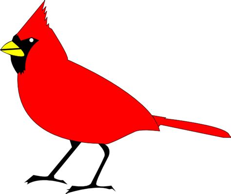 Red Cardinal Outline - ClipArt Best