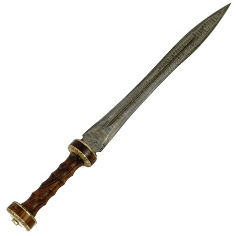 Gladius Sword- High Carbon Damascus Steel - 24"- Gladiator/ Hispaniensis Sword - Battling Blades