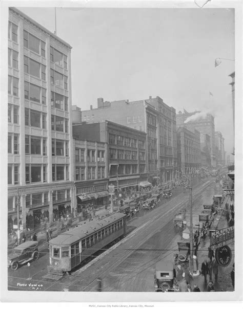 Rooftop view of Downtown KC: Looking North from SE Corner of 12th and Grand. [Circa 1925 ...