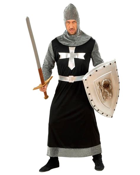 Dark Crusaders Costume -Costumes Medieval Crusader costume-Black Knight ...